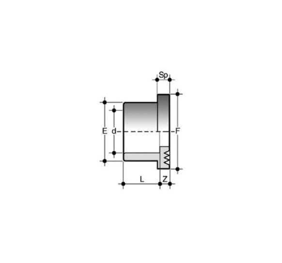 COLLARE DI APPOGGIO QRV d.40 DN32 PN16 